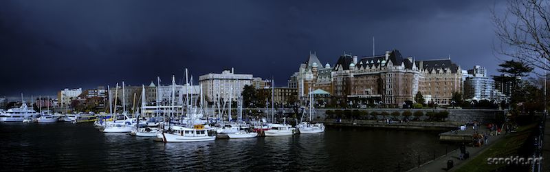 stormy harbour