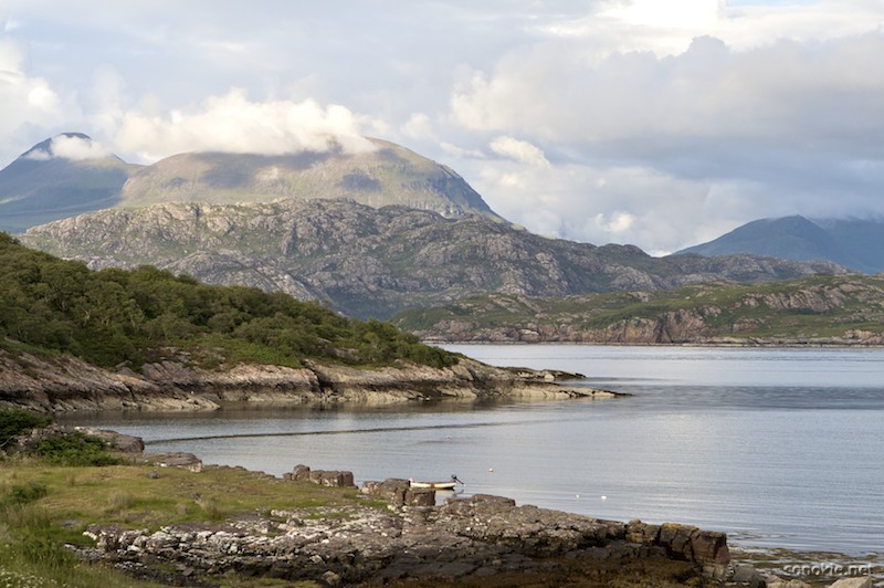 loch and mountains