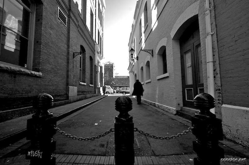 the alley