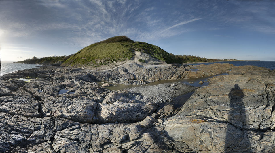 rocky beach panorama